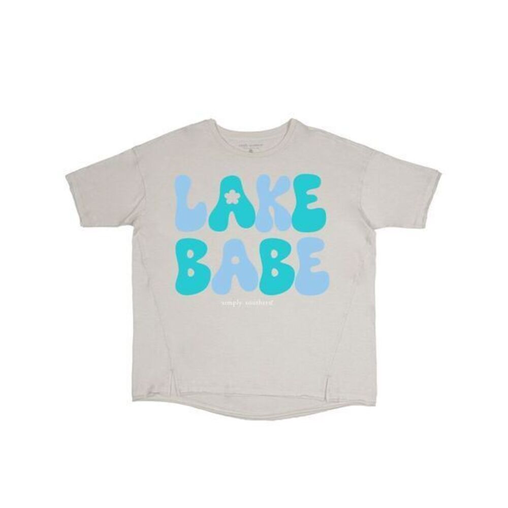 Simply Southern Lake Babe Boxy Oversized Tshirt XL-XXL New